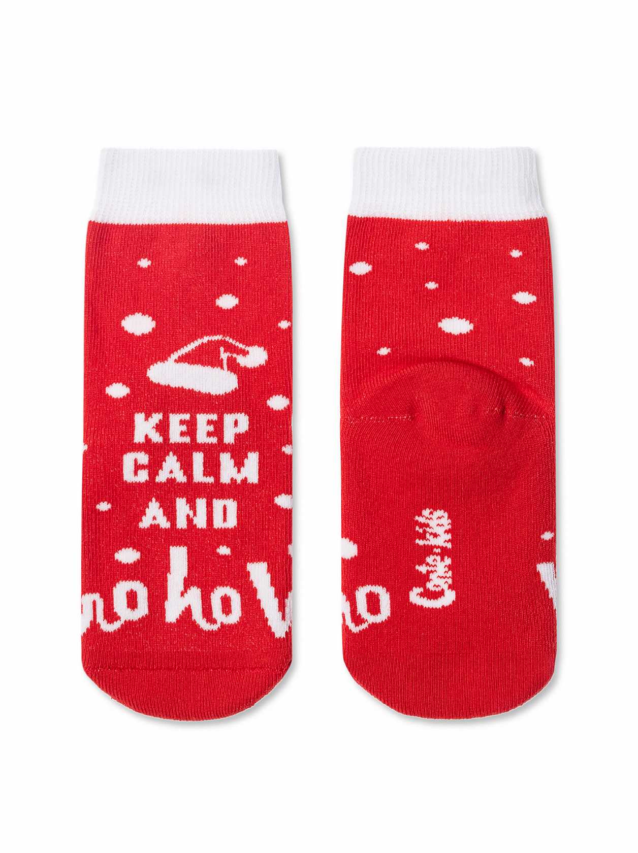 Новогодние носки с махровой стопой «Ho-ho»